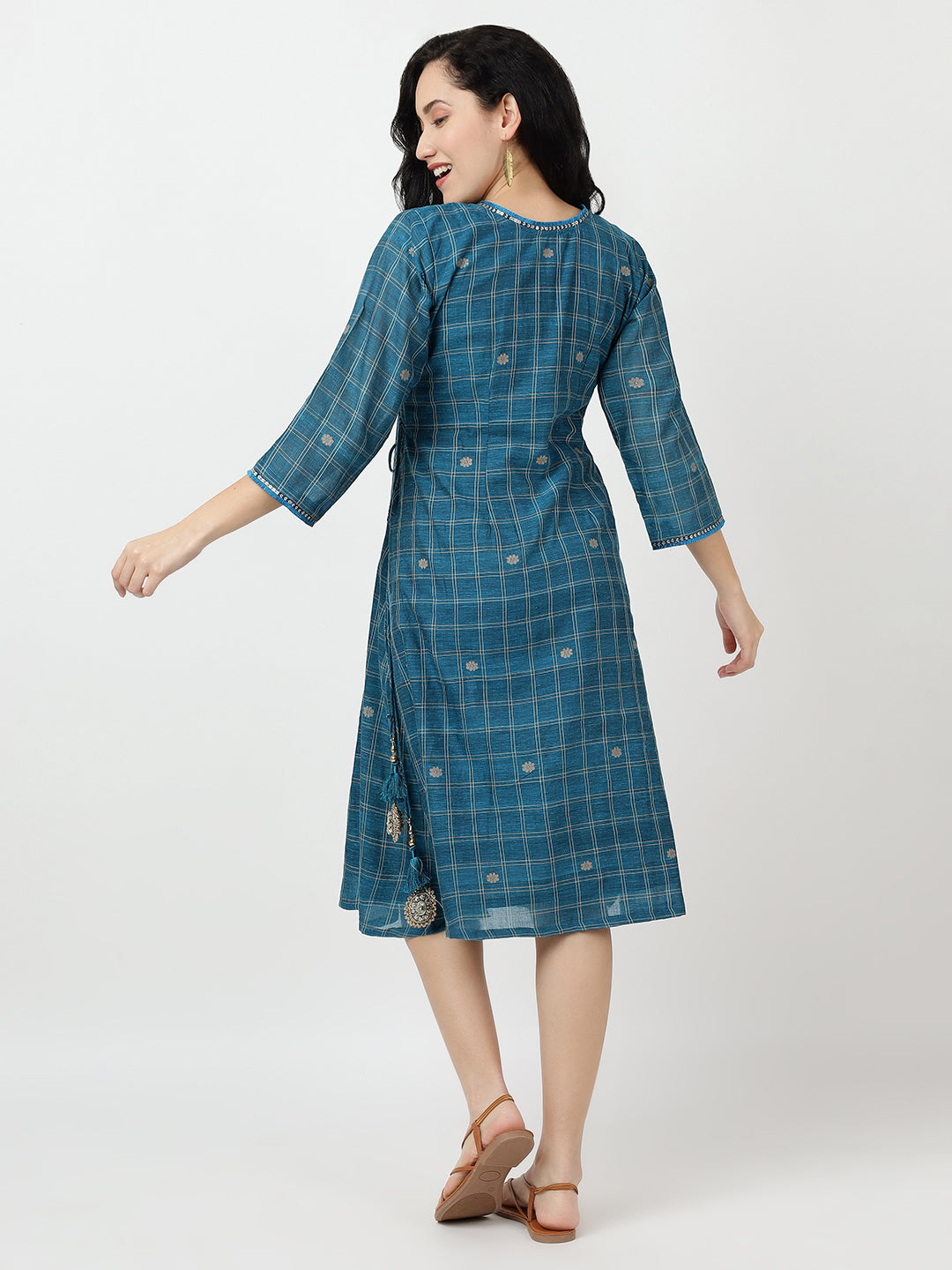 Pure Cotton Dress from Handwoven Jamdani Fabric