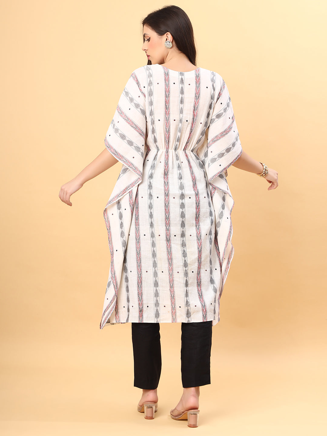 Cotton Kaftan Kurti and Pant Set from Handloom Sambalpuri Fabric