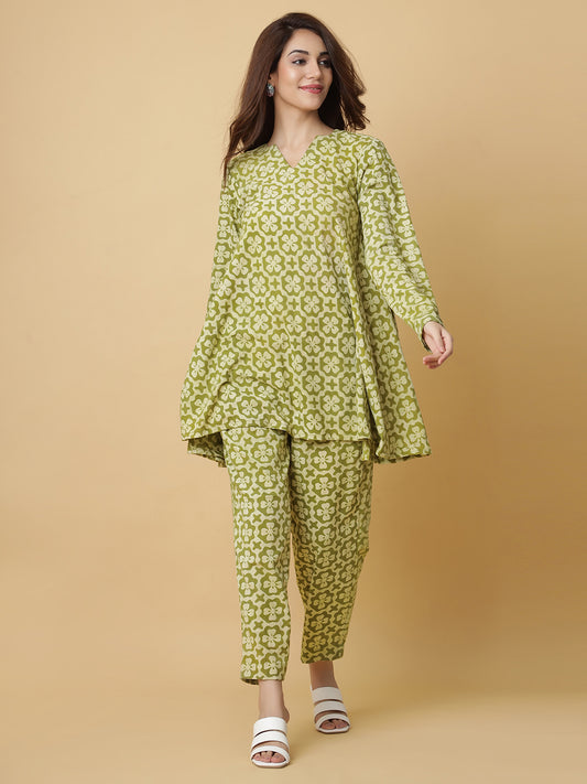 Pure Cotton Co-Ord Set from Hand Block Printed Fabric