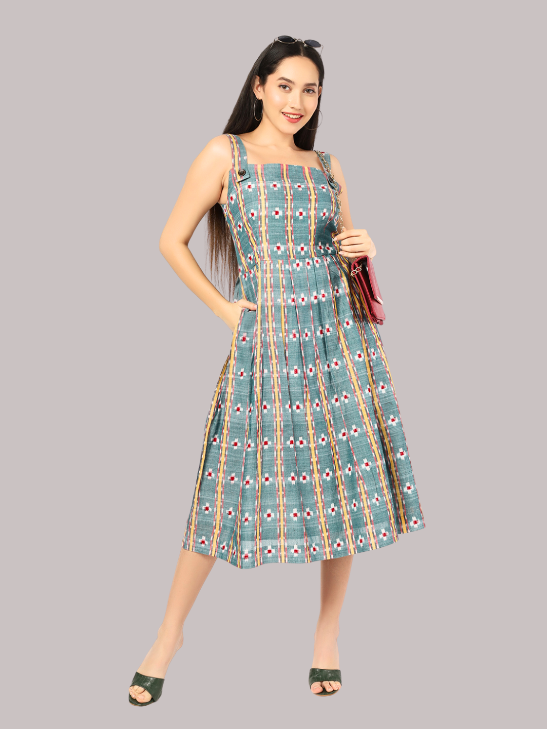 Exquisite Handloom Sambalpuri Ikat cotton dress