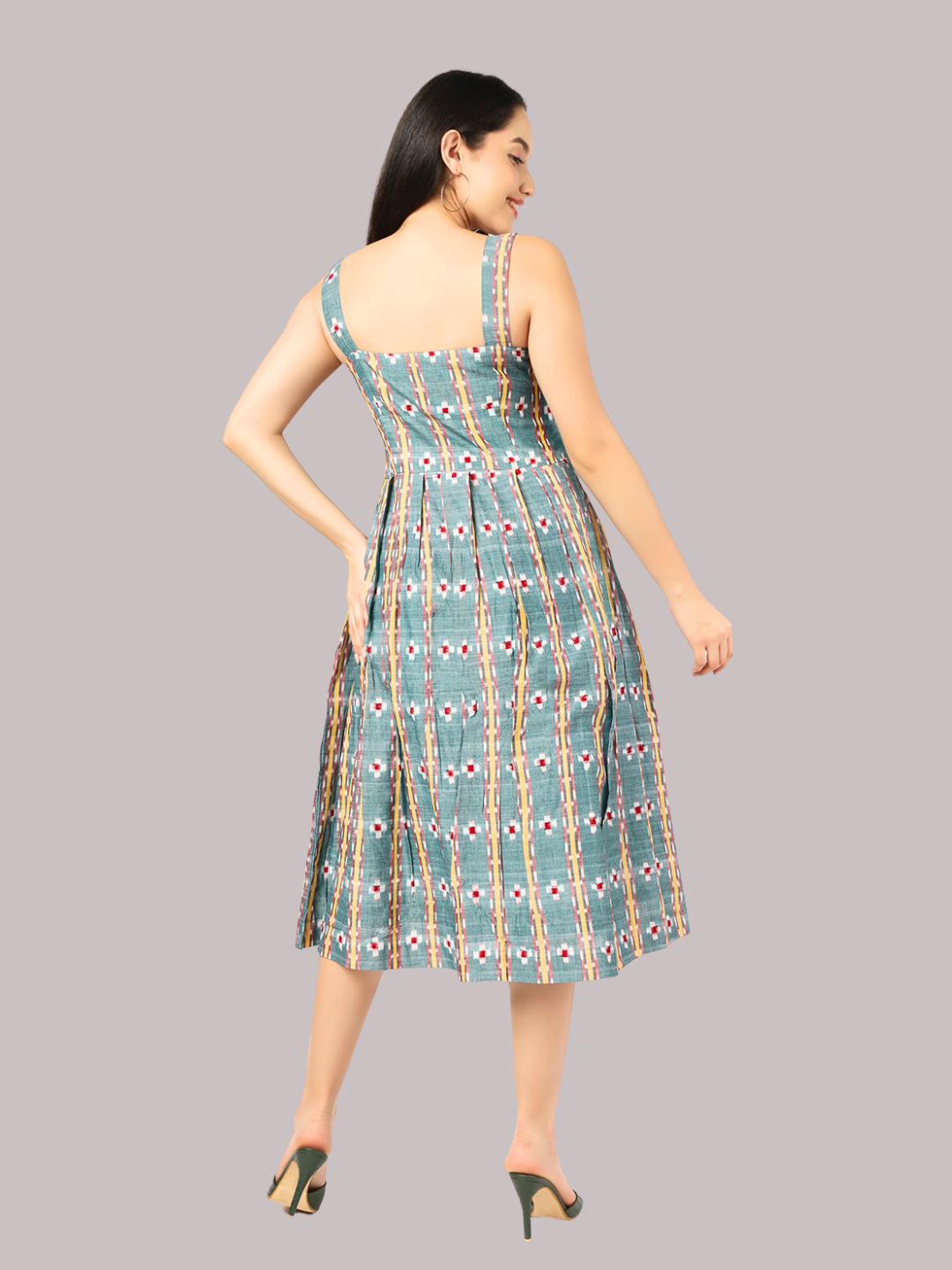 Exquisite Handloom Sambalpuri Ikat cotton dress
