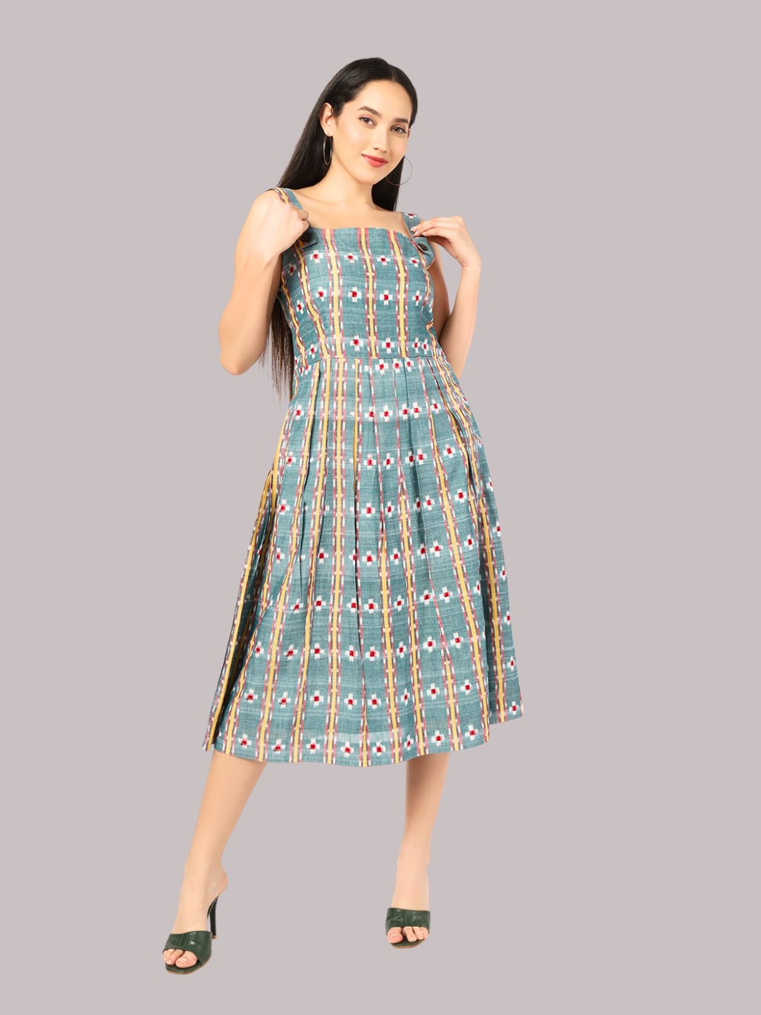 Exquisite Handloom Sambalpuri Ikat cotton dress