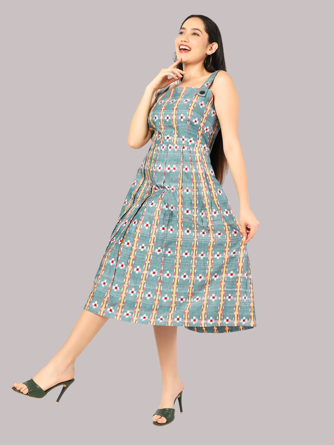 Exquisite Handloom Sambalpuri Ikat cotton dress