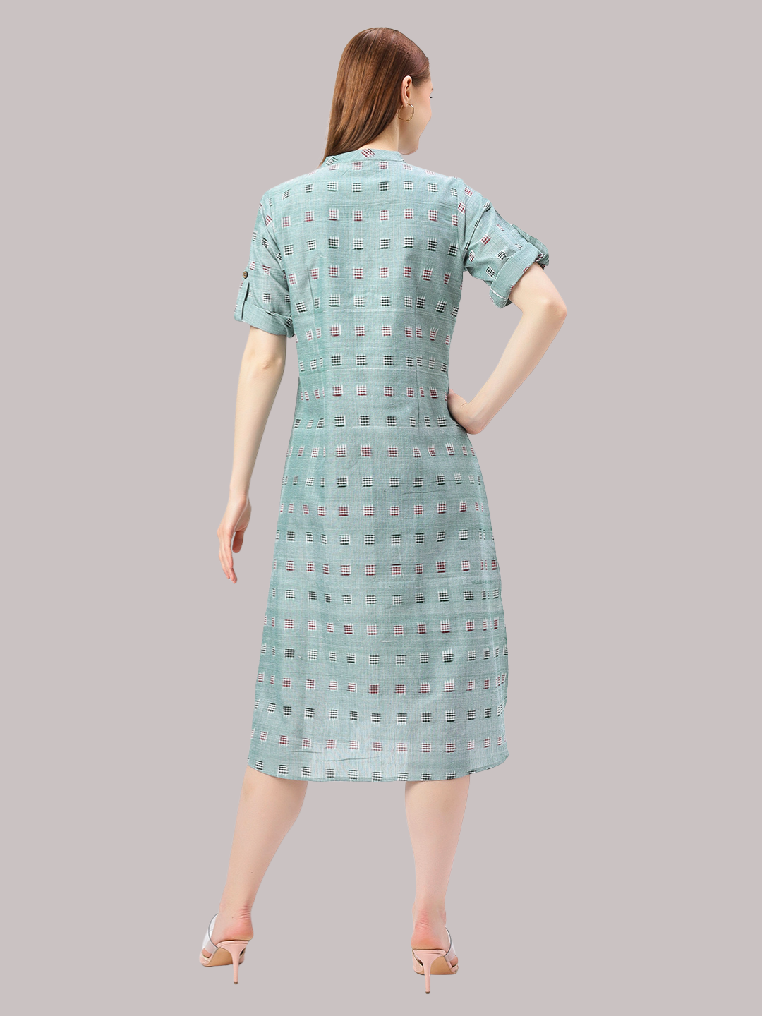 Cotton One Piece Dress in Handloom Sambalpuri Ikat Fabric