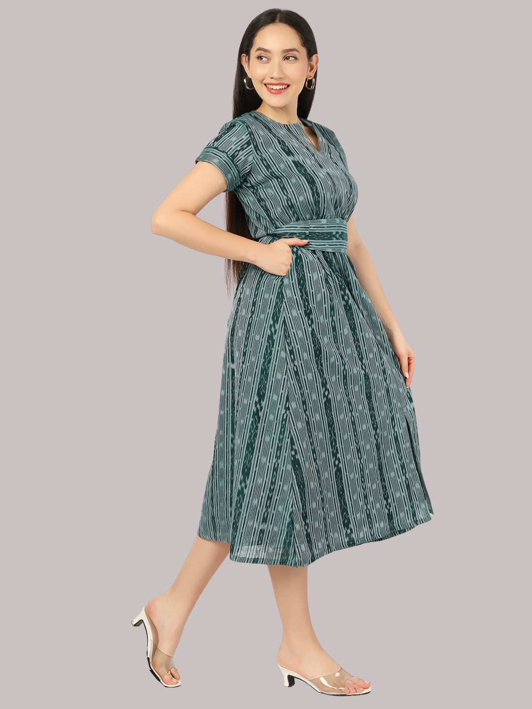 Exquisite Handloom Sambalpuri Ikat cotton dress