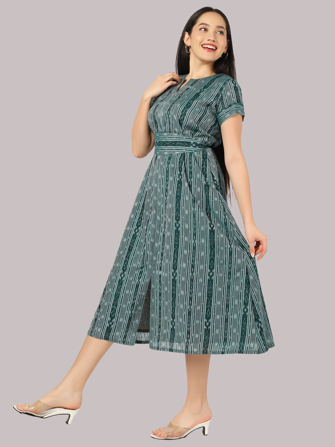 Exquisite Handloom Sambalpuri Ikat cotton dress