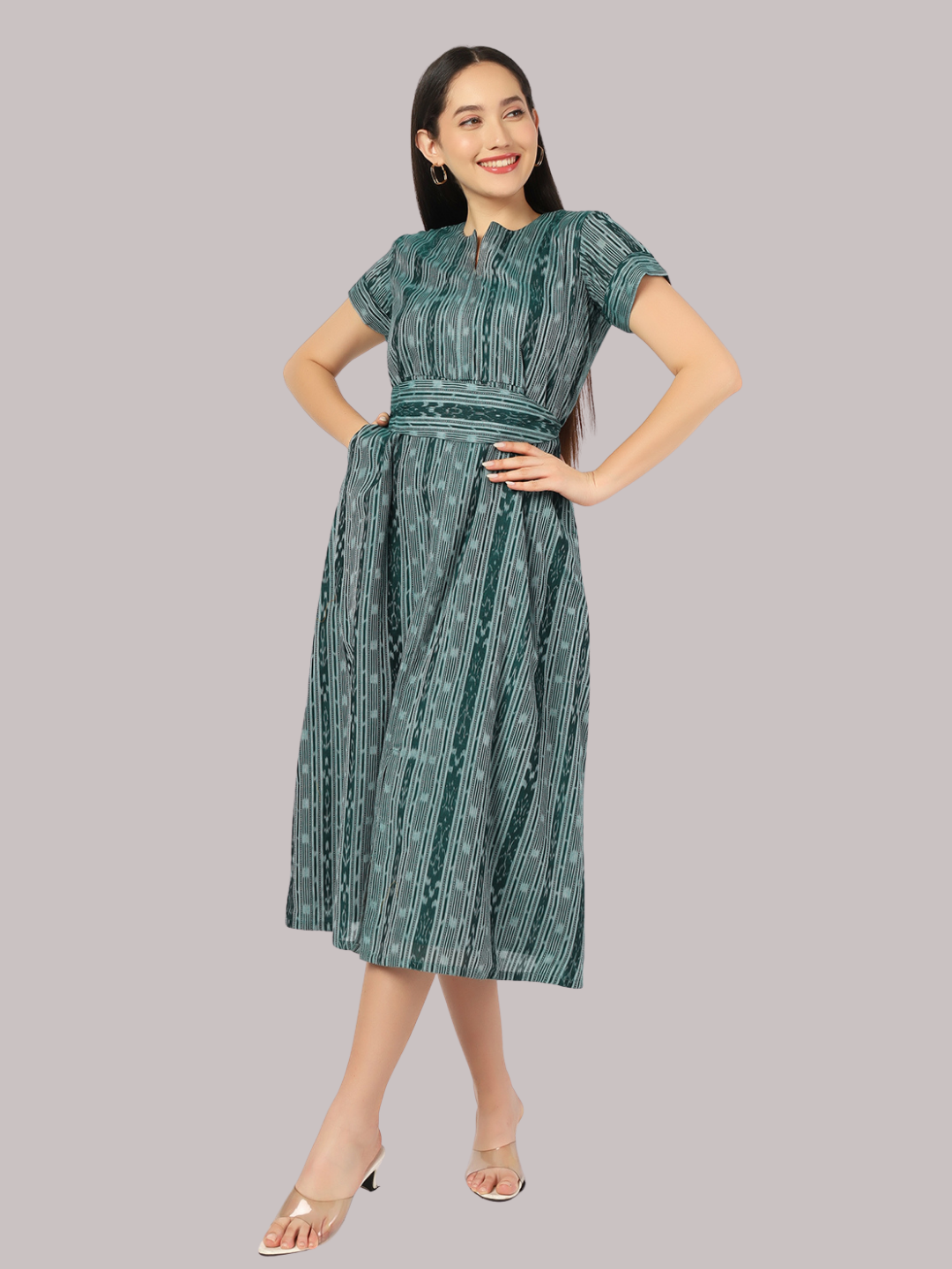 Exquisite Handloom Sambalpuri Ikat cotton dress