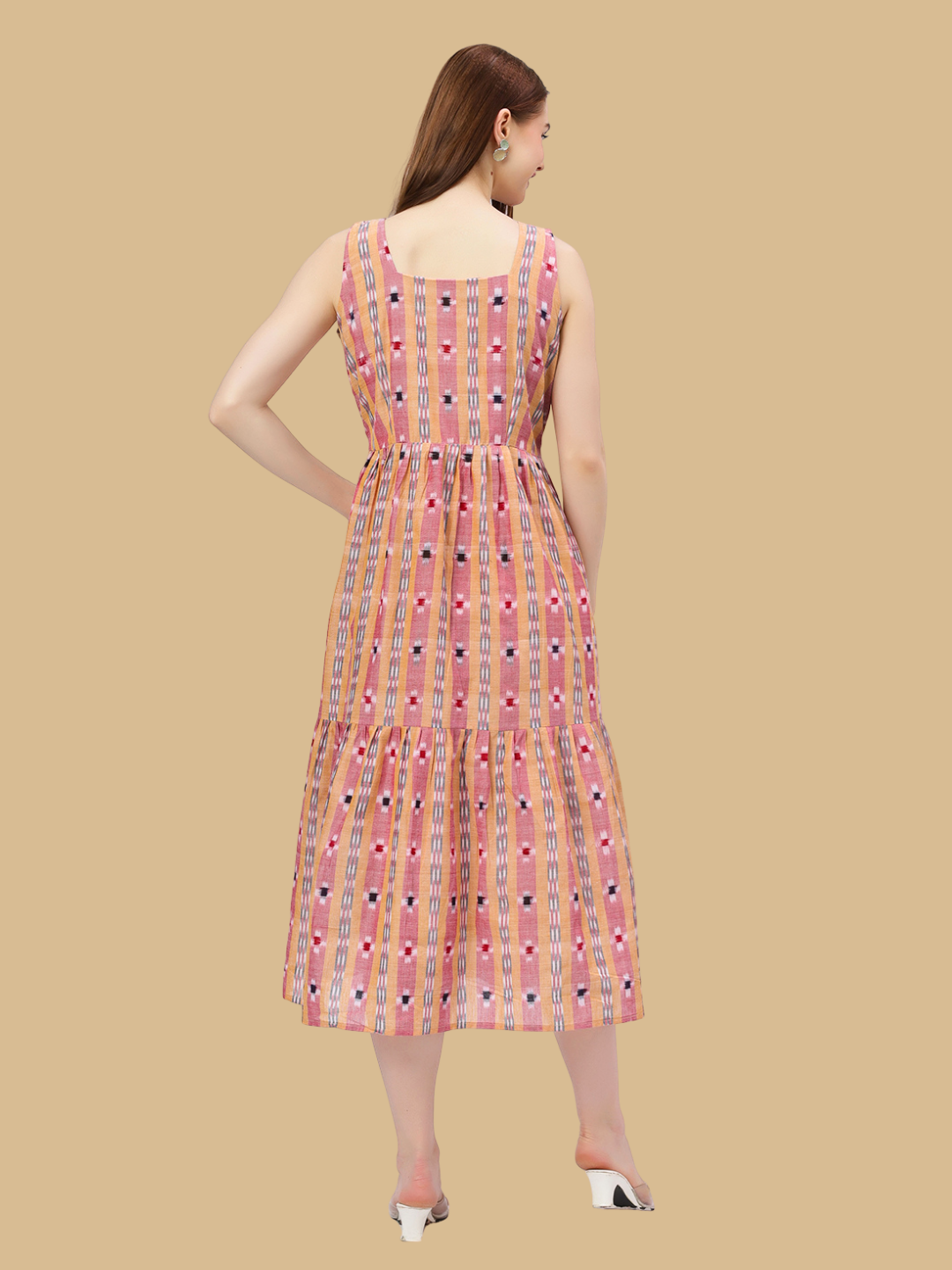 Exquisite Handloom Sambalpuri Ikat cotton dress
