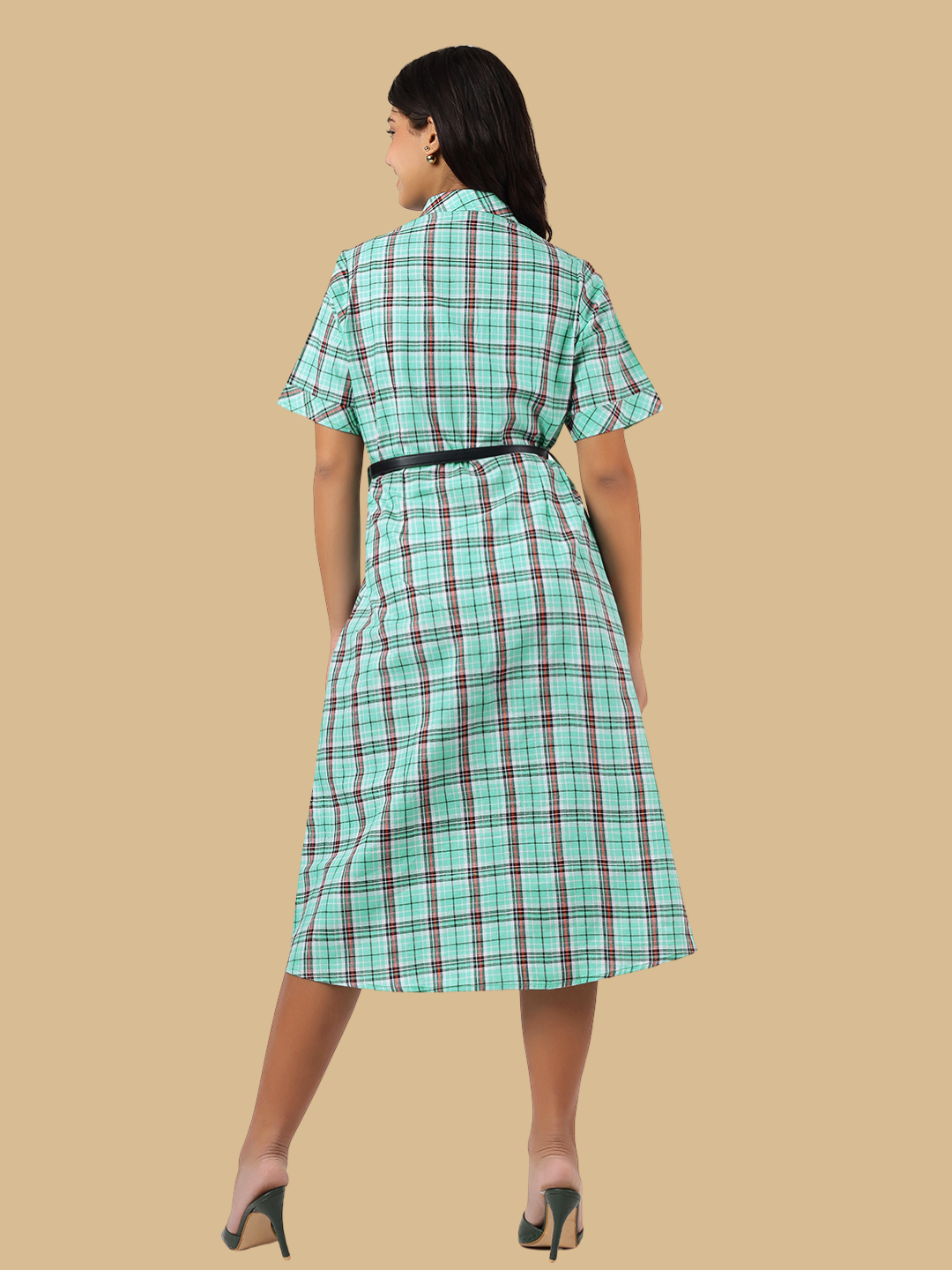 Handloom Cotton Dress in Muslin Khadi Fabric