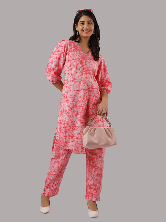 Pure Cotton Co-Ord Set from Hand Crafted Wax Batik Printed Fabric