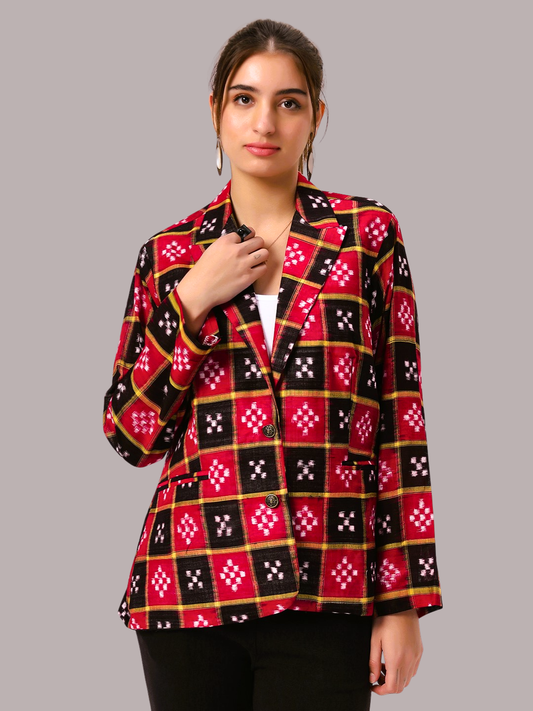 Handloom Sambalpuri Ikat Cotton Jacket