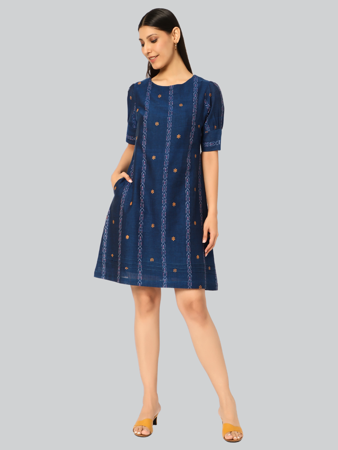 Exquisite Handloom Sambalpuri Ikat cotton dress1