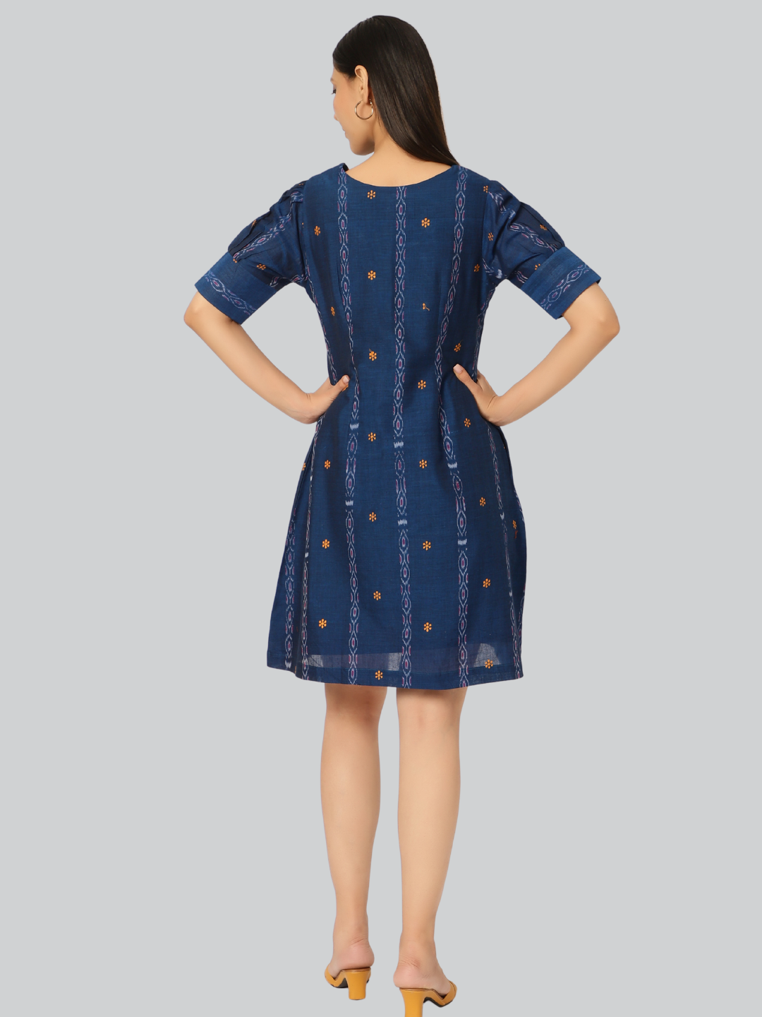 Exquisite Handloom Sambalpuri Ikat cotton dress1