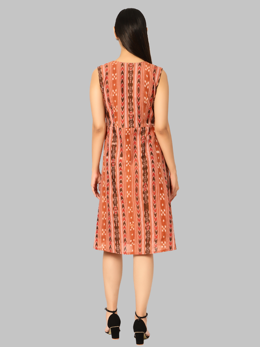 Exquisite Handloom Sambalpuri Ikat cotton dress