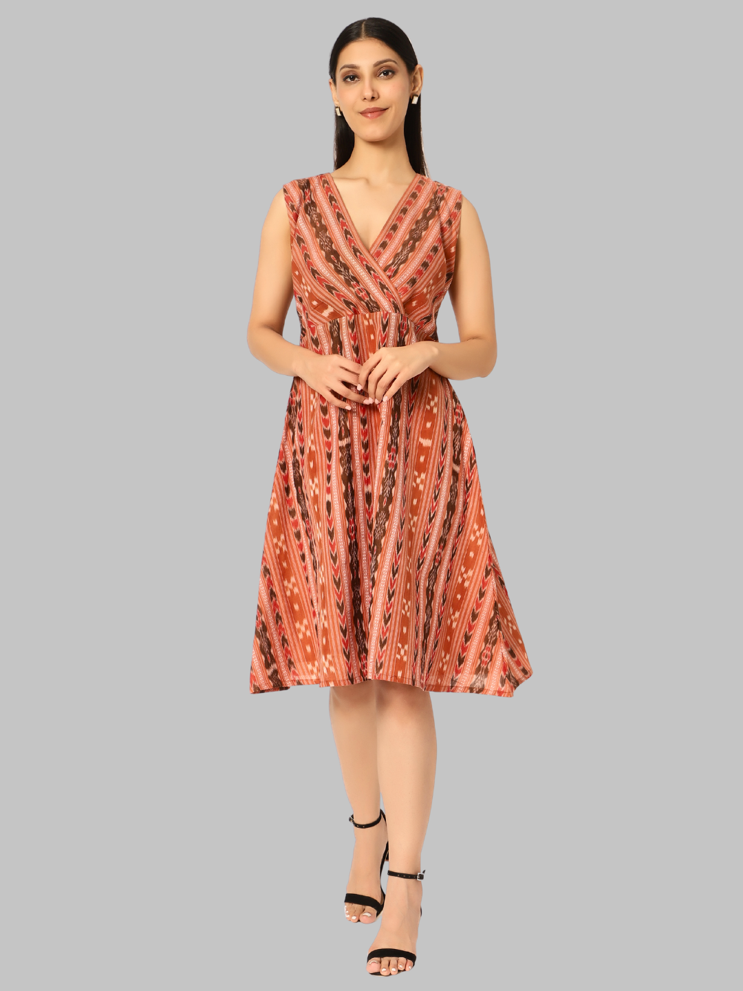 Exquisite Handloom Sambalpuri Ikat cotton dress