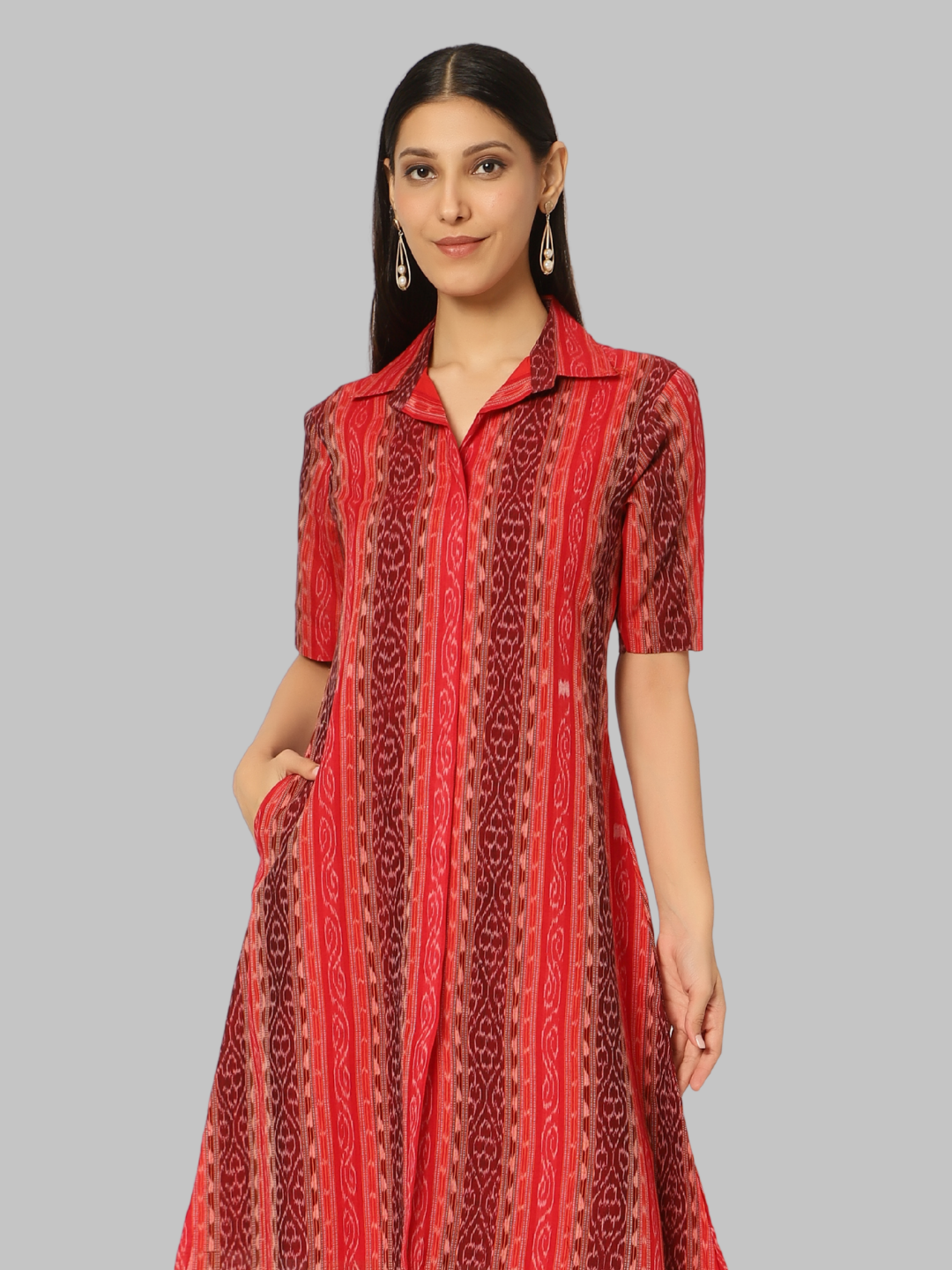 Cotton Dress in Handloom Sambalpuri Ikat Fabric