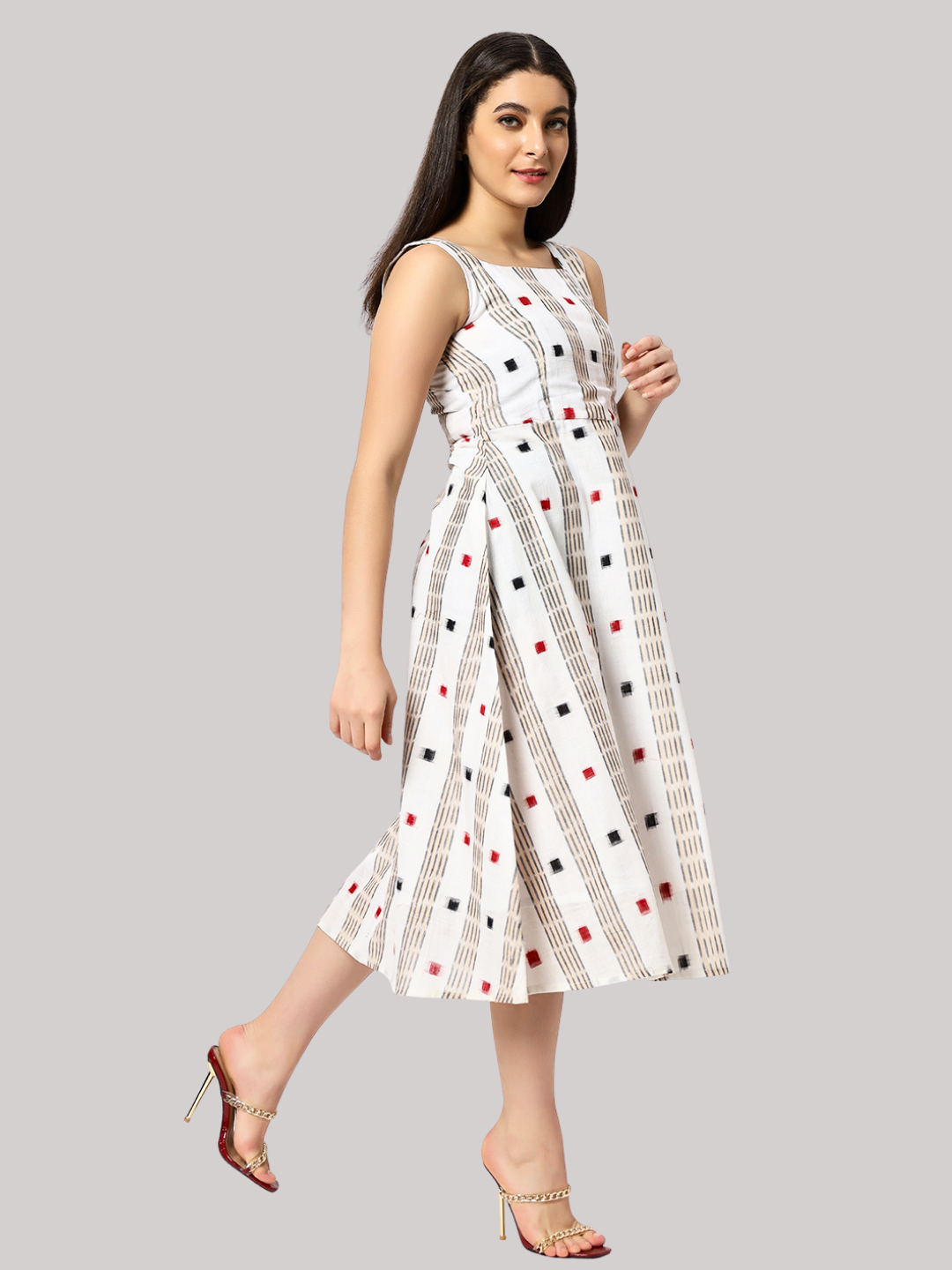 Exquisite Handloom Sambalpuri Ikat cotton dress