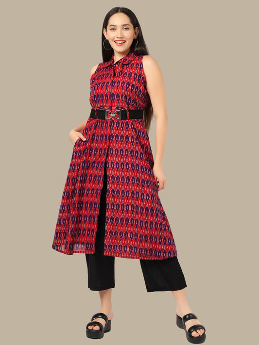 Handloom Sambalpuri Ikat Cotton Kurti