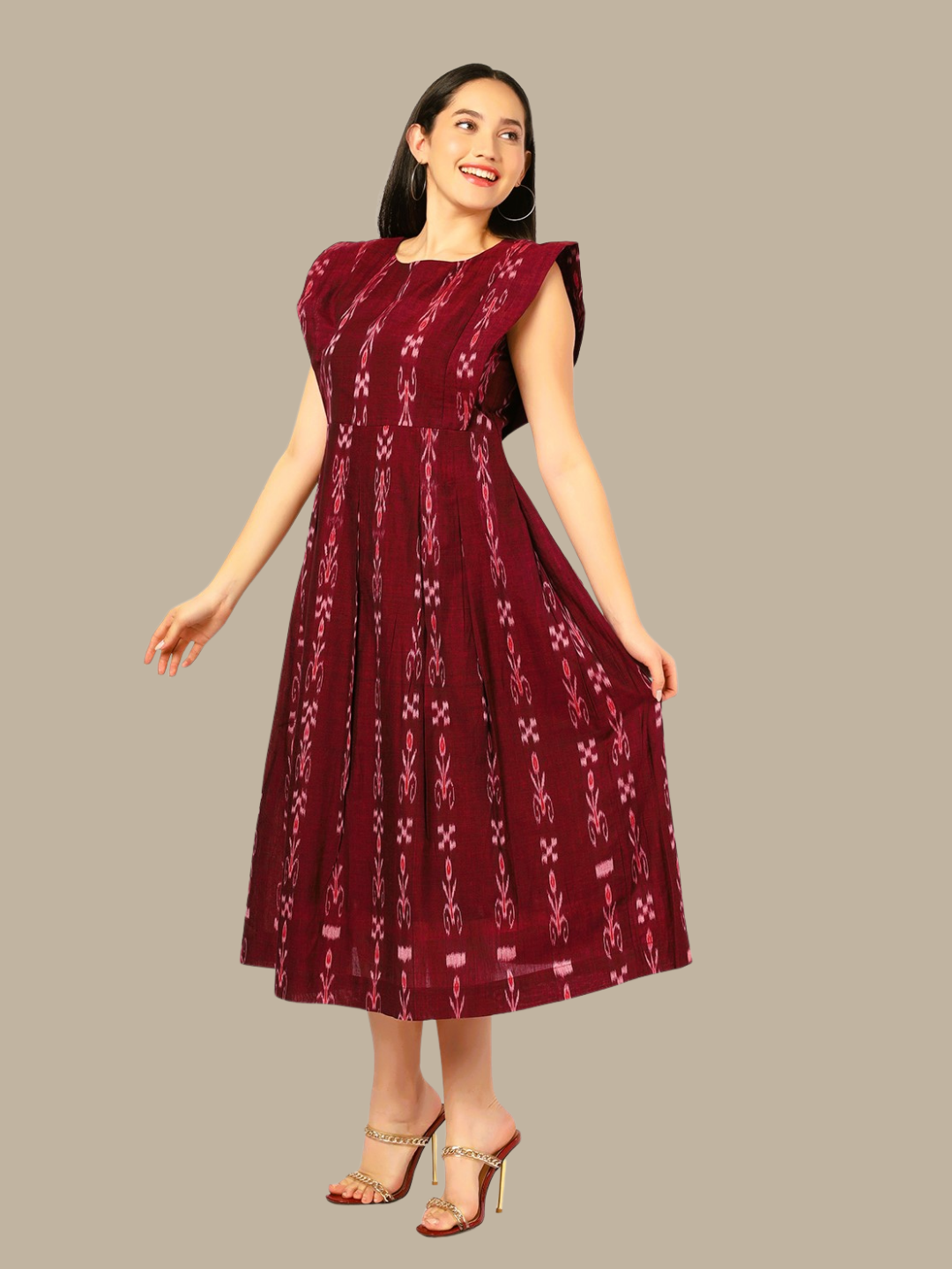 Exquisite Handloom Sambalpuri Ikat cotton dress