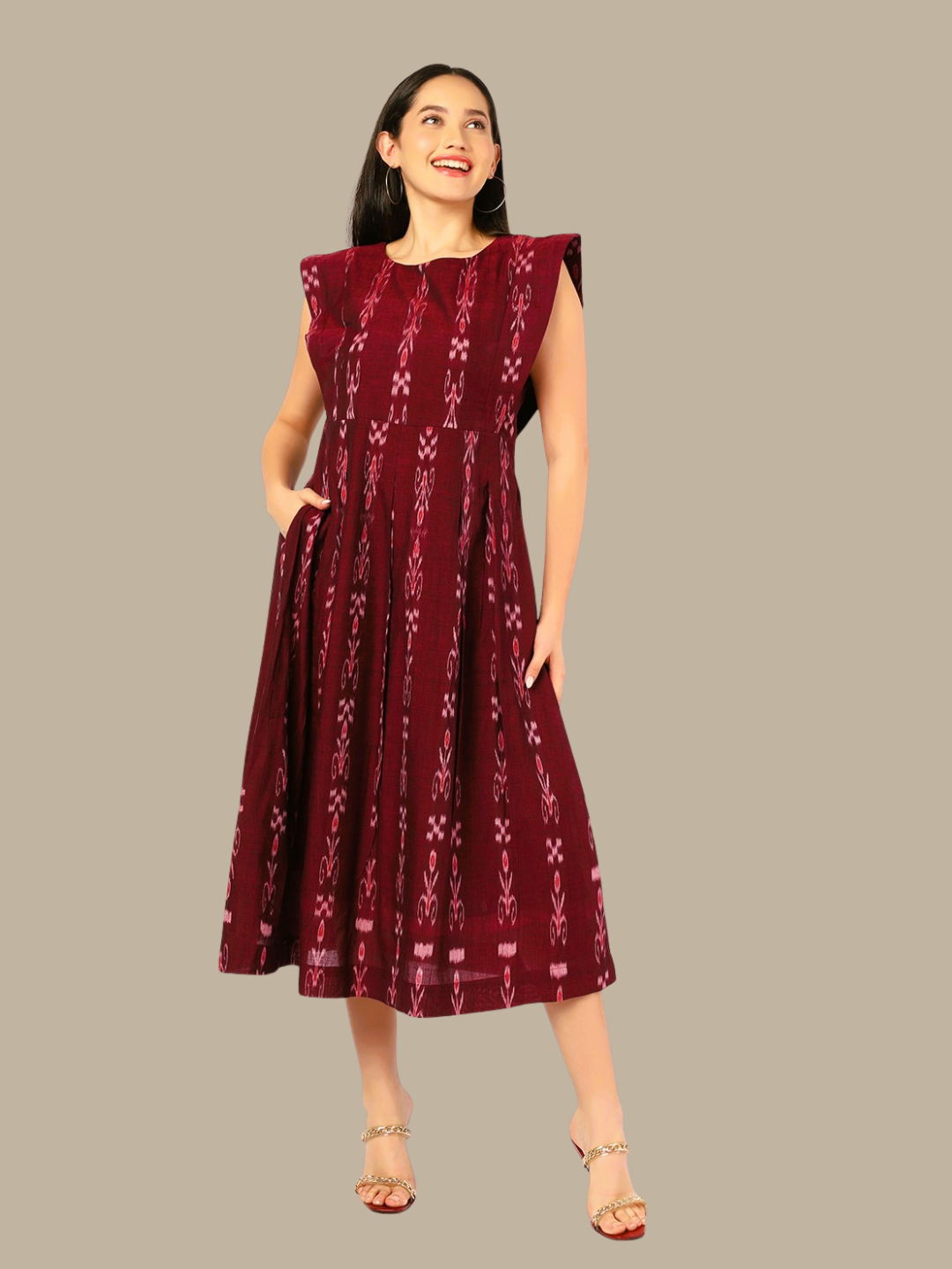 Exquisite Handloom Sambalpuri Ikat cotton dress