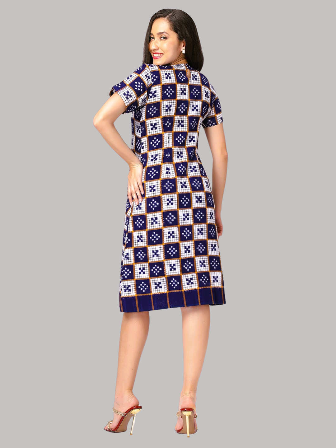 Exquisite Handloom Sambalpuri Ikat cotton dress