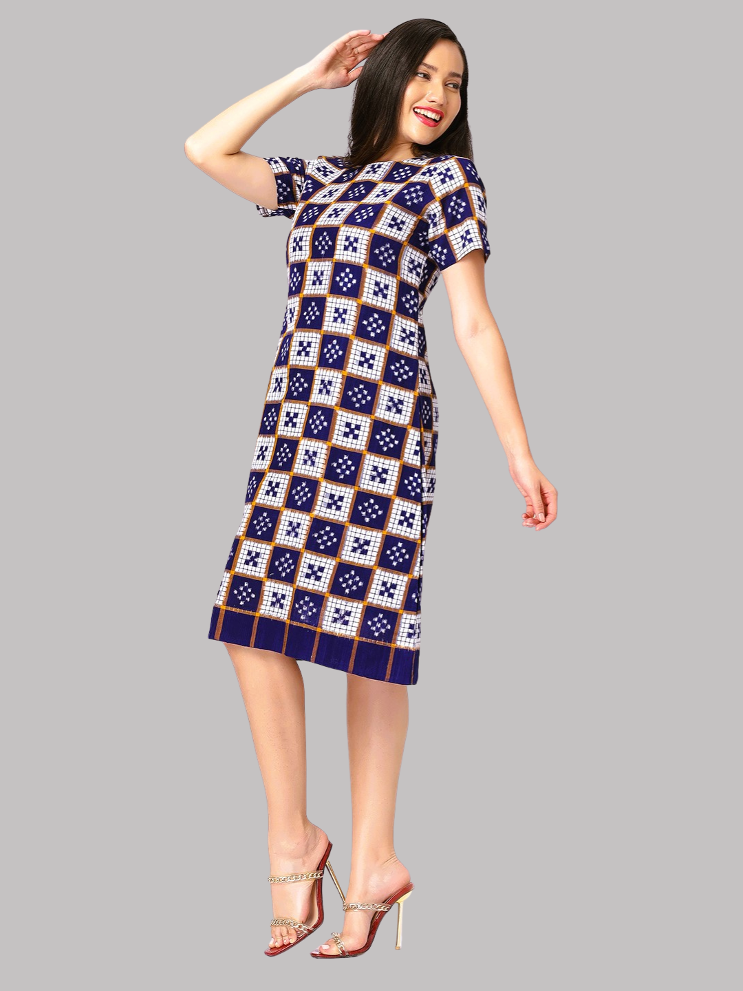 Exquisite Handloom Sambalpuri Ikat cotton dress