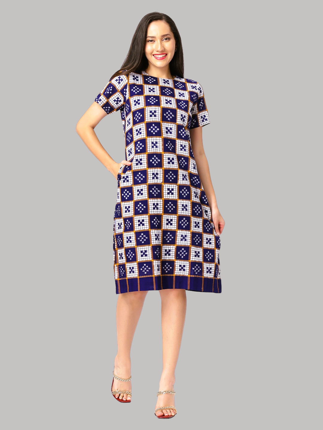 Exquisite Handloom Sambalpuri Ikat cotton dress