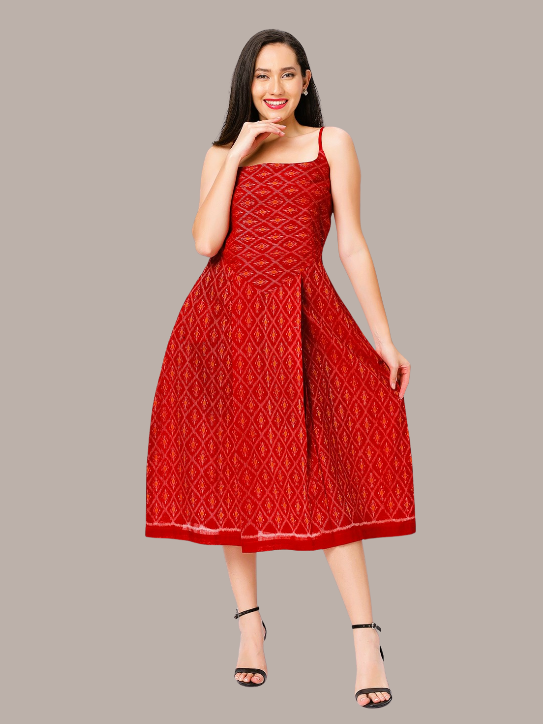 Exquisite Handloom Sambalpuri Ikat cotton dress