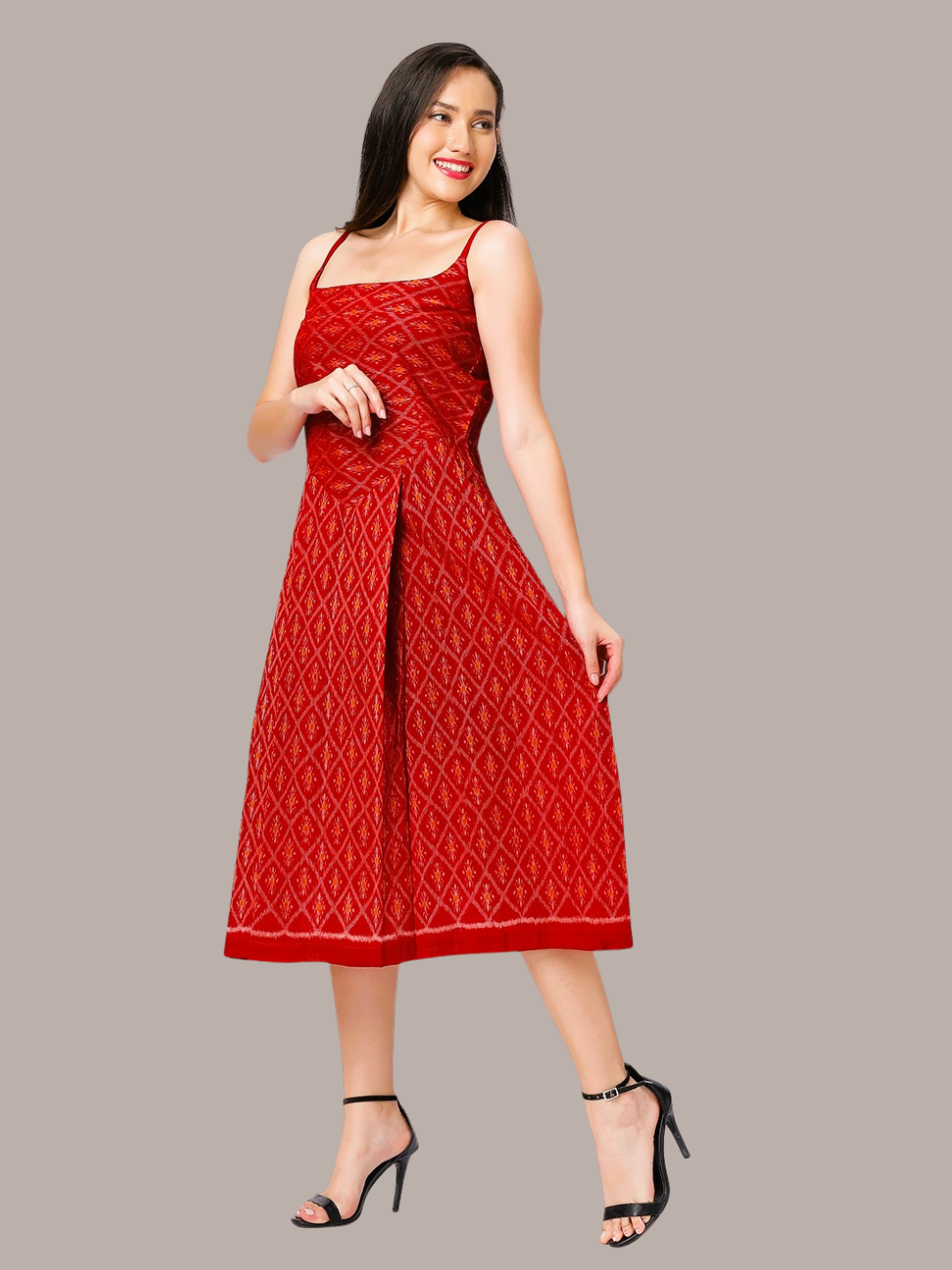 Exquisite Handloom Sambalpuri Ikat cotton dress
