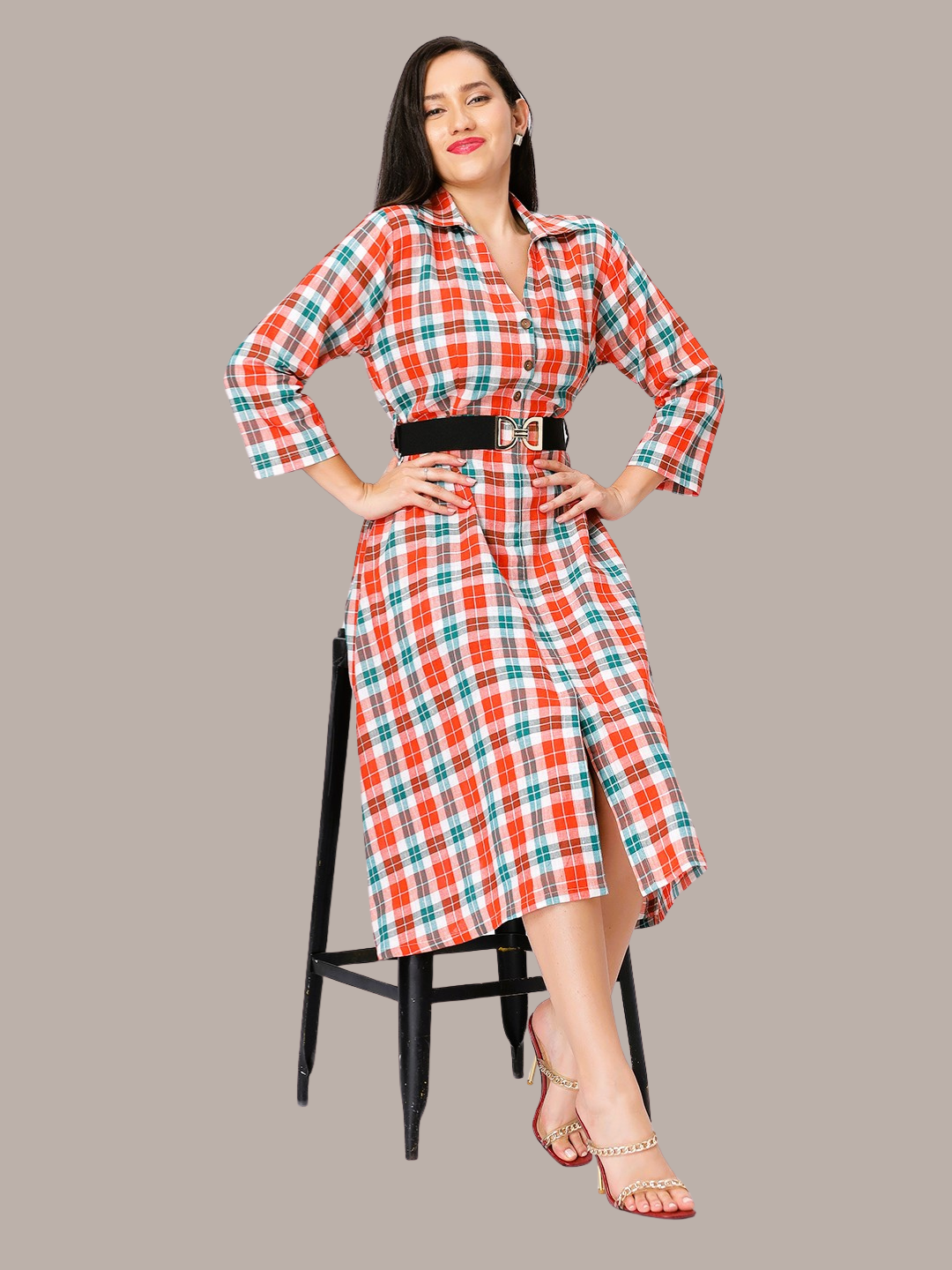 Cotton Dress in Handloom Muslin Khadi Fabric