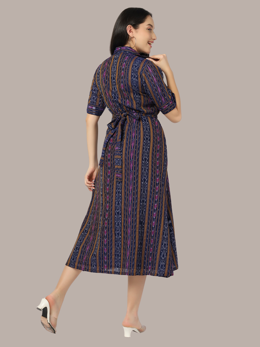 Exquisite Handloom Sambalpuri Ikat cotton dress