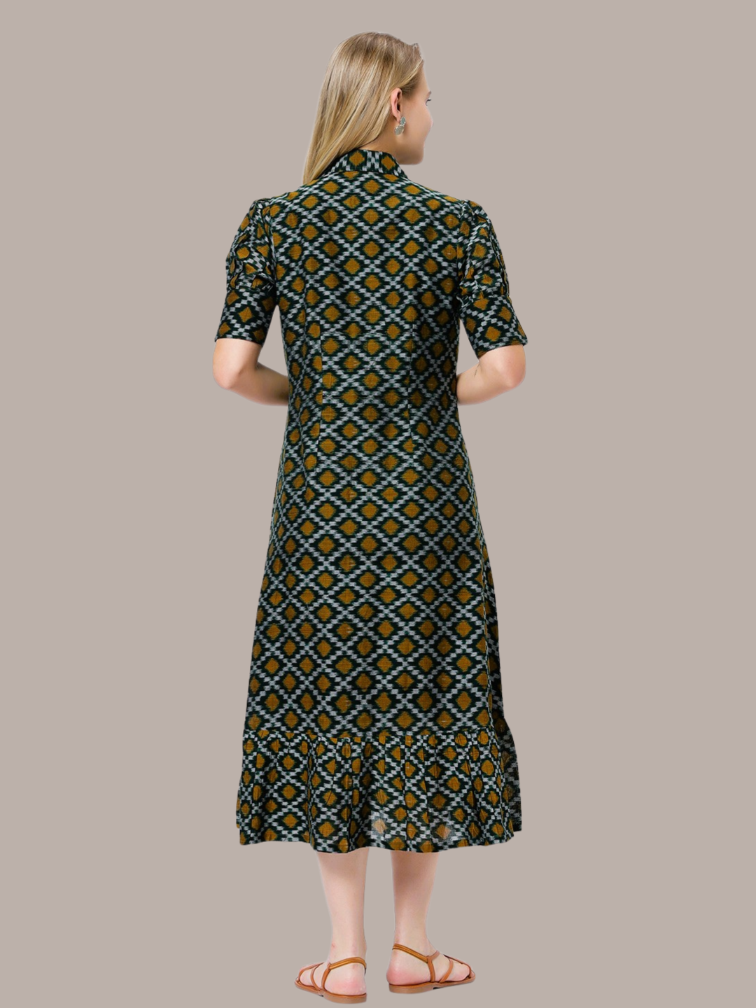Exquisite Handloom Sambalpuri Ikat cotton dress