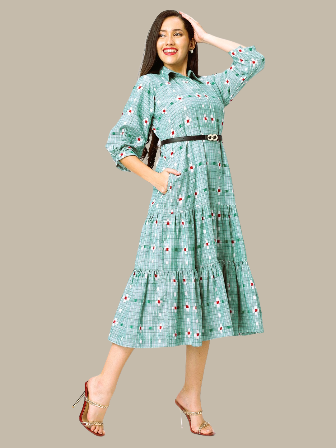 Exquisite Handloom Sambalpuri Ikat cotton dress