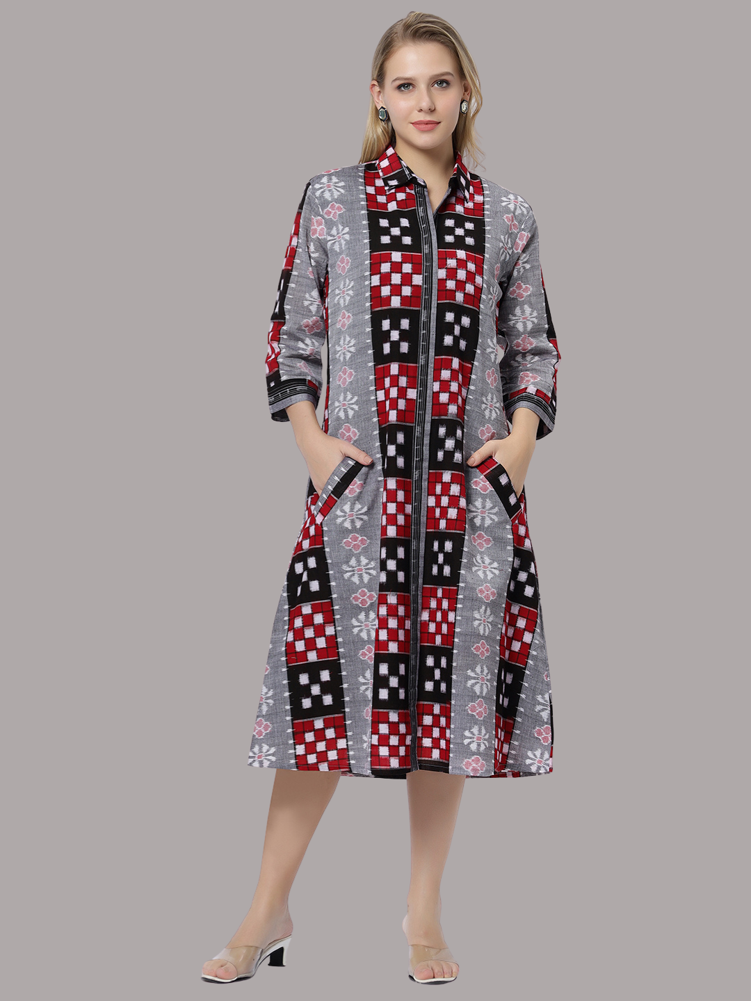 Exquisite Handloom Sambalpuri Ikat cotton dress