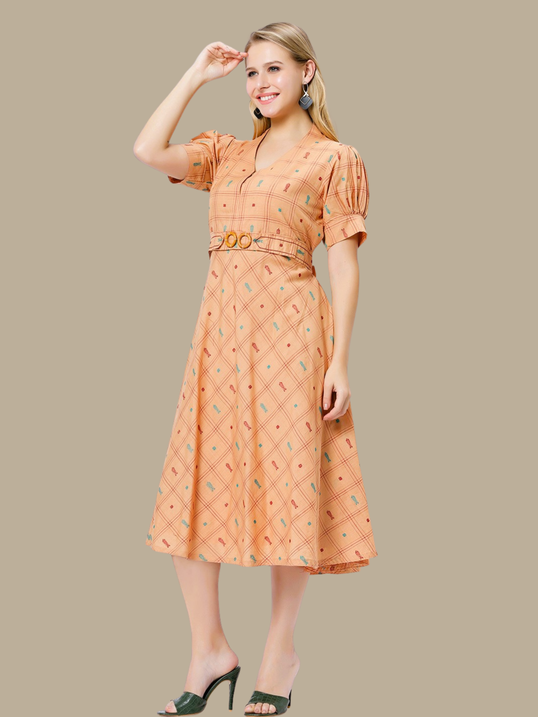 Exquisite Handloom Sambalpuri Ikat cotton dress