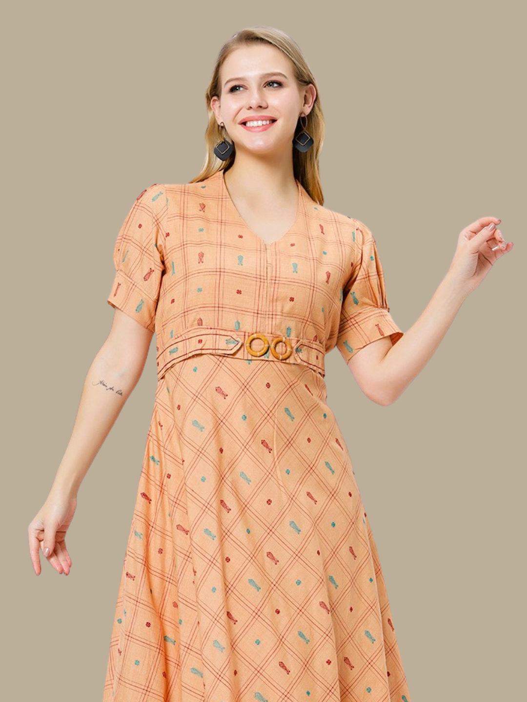 Exquisite Handloom Sambalpuri Ikat cotton dress