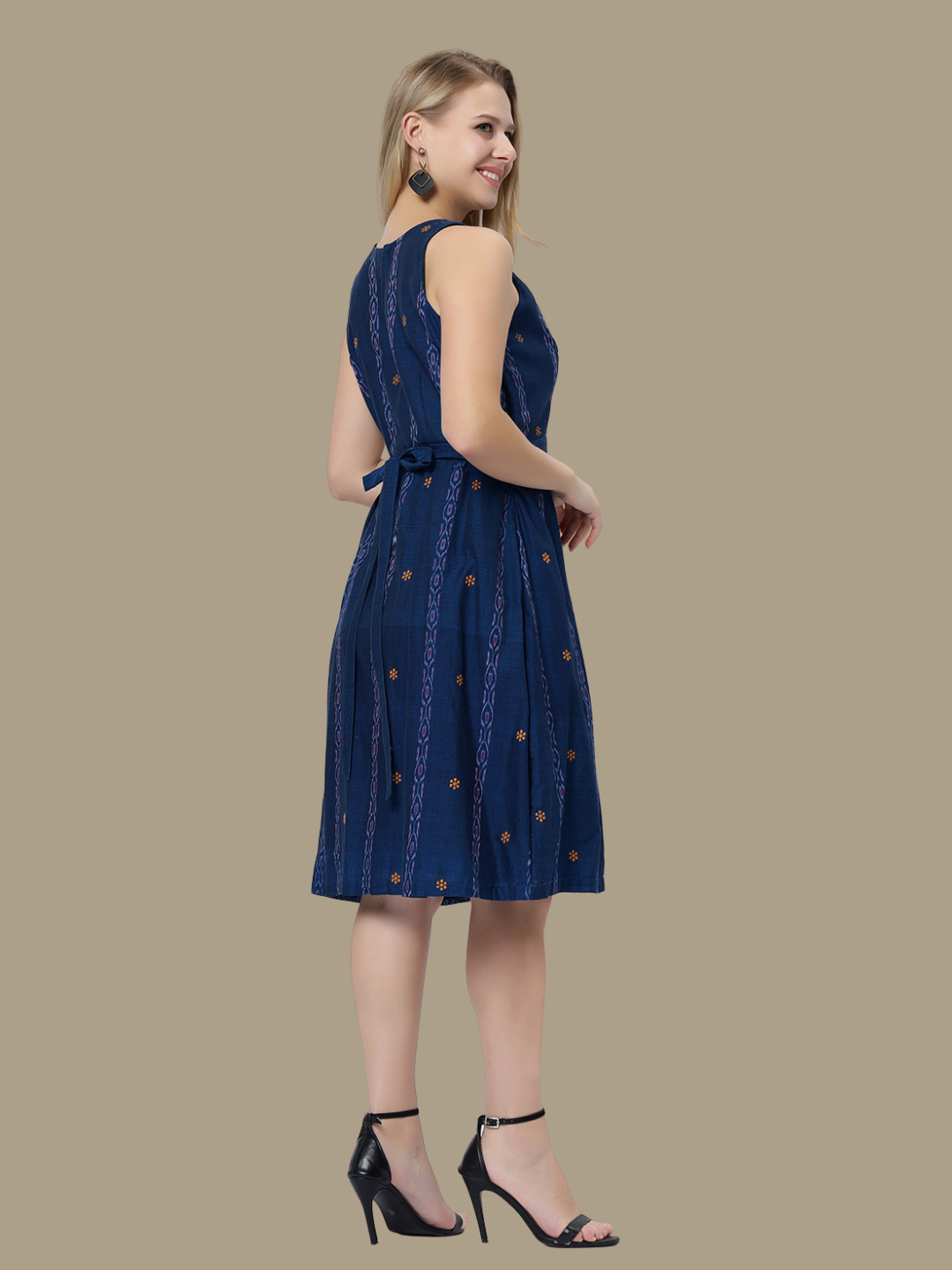 Exquisite Handloom Sambalpuri Ikat cotton dress