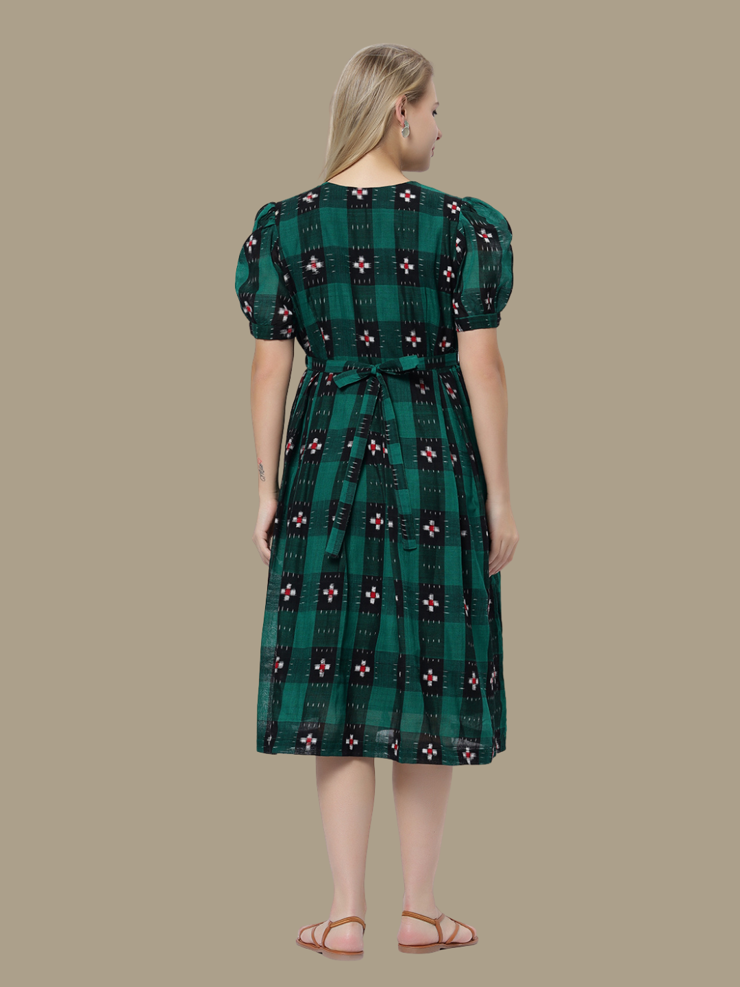 Exquisite Handloom Sambalpuri Ikat cotton dress