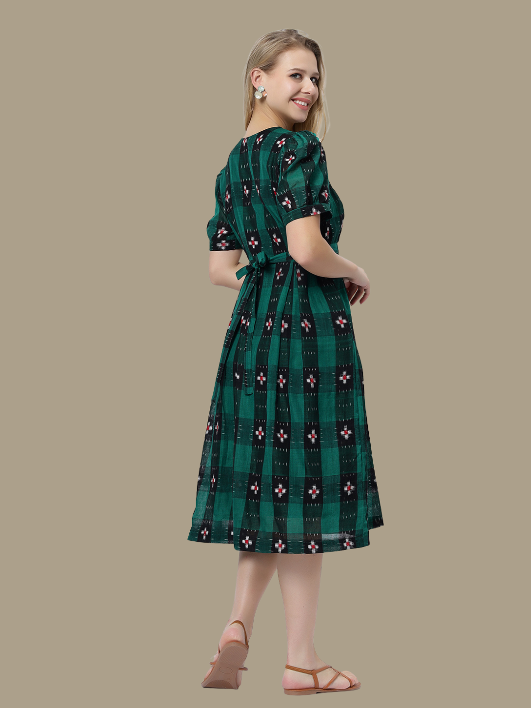 Exquisite Handloom Sambalpuri Ikat cotton dress