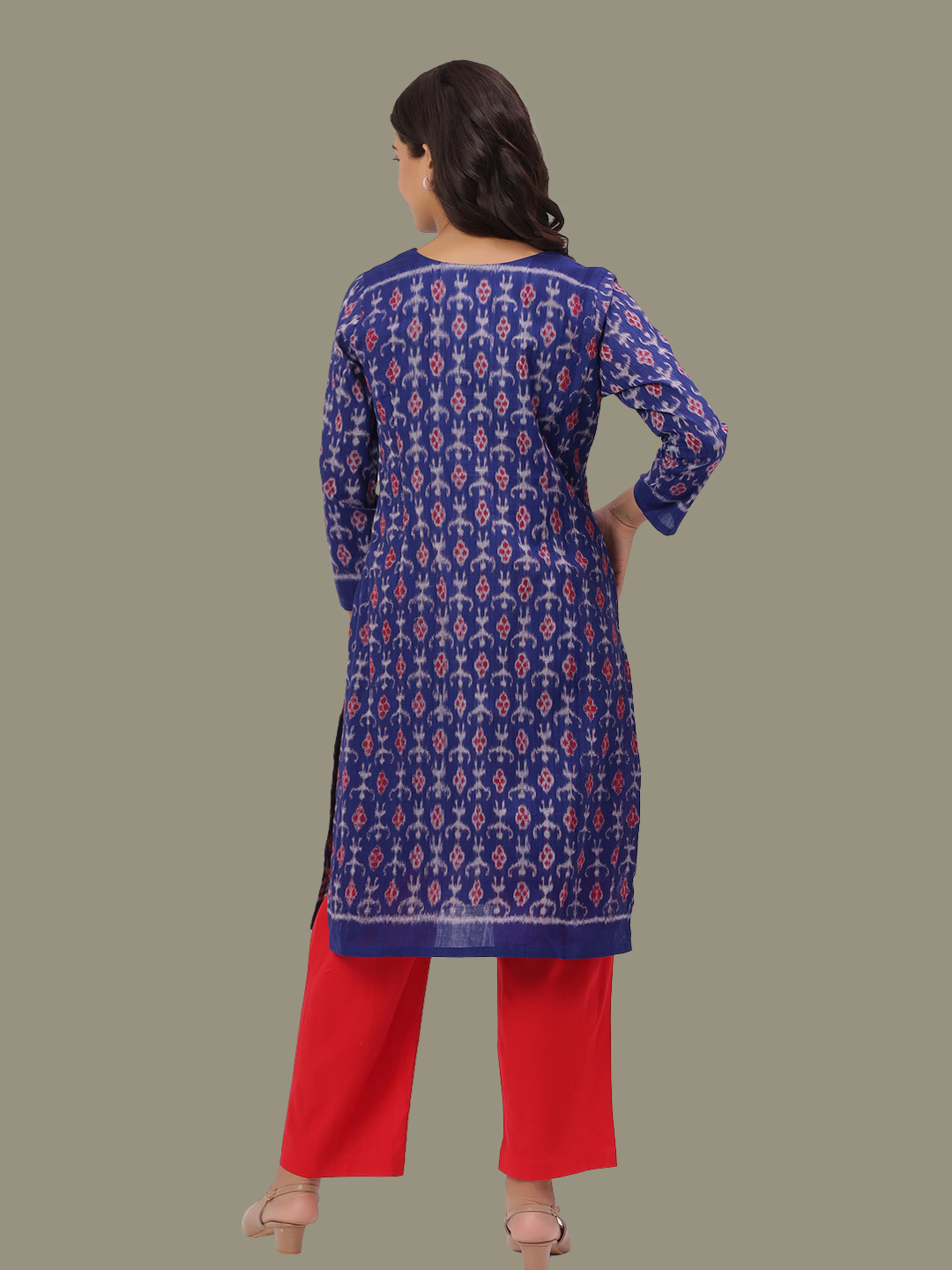 Handloom Sambalpuri Ikat Cotton Kurti and Pant Set
