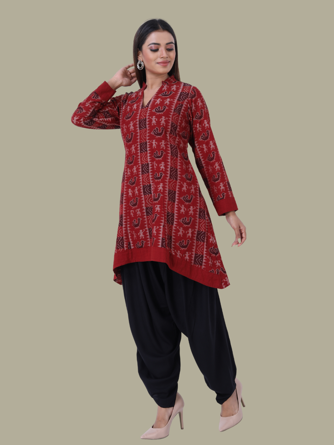 Handloom Sambalpuri Ikat Cotton Kurti 34