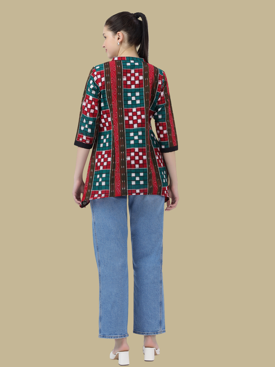 Handloom Sambalpuri Ikat Cotton Short Top