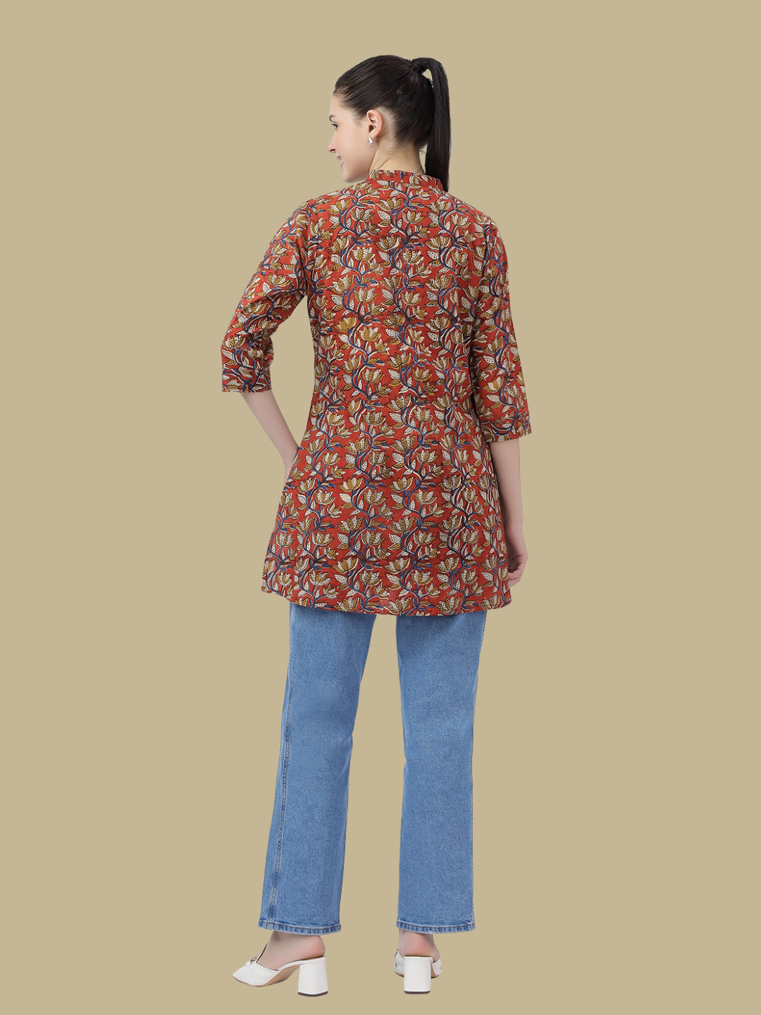 Short Top from Hand Block Printed cotton Fabric
