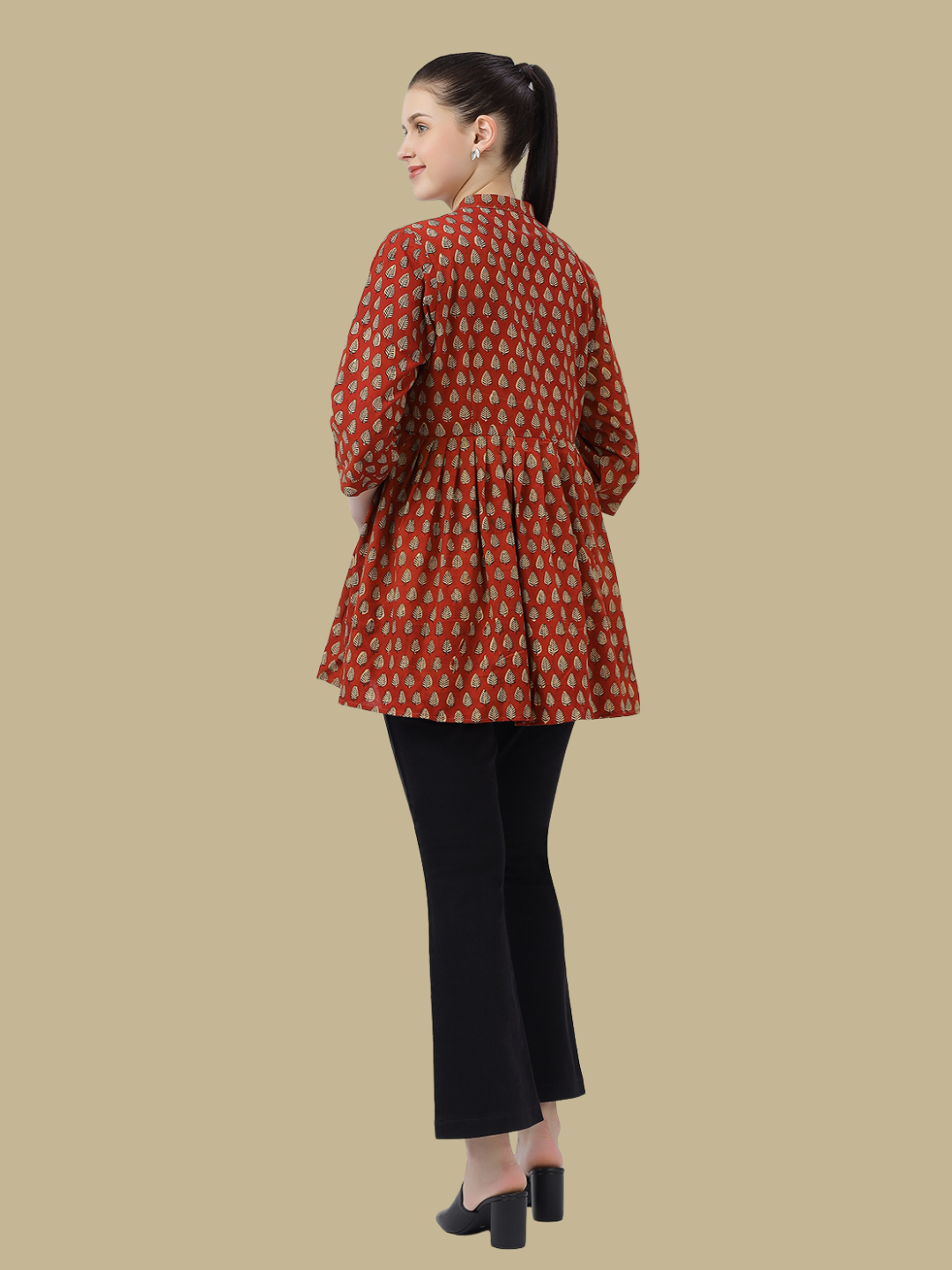 Short Top from Hand Block Printed cotton Fabric