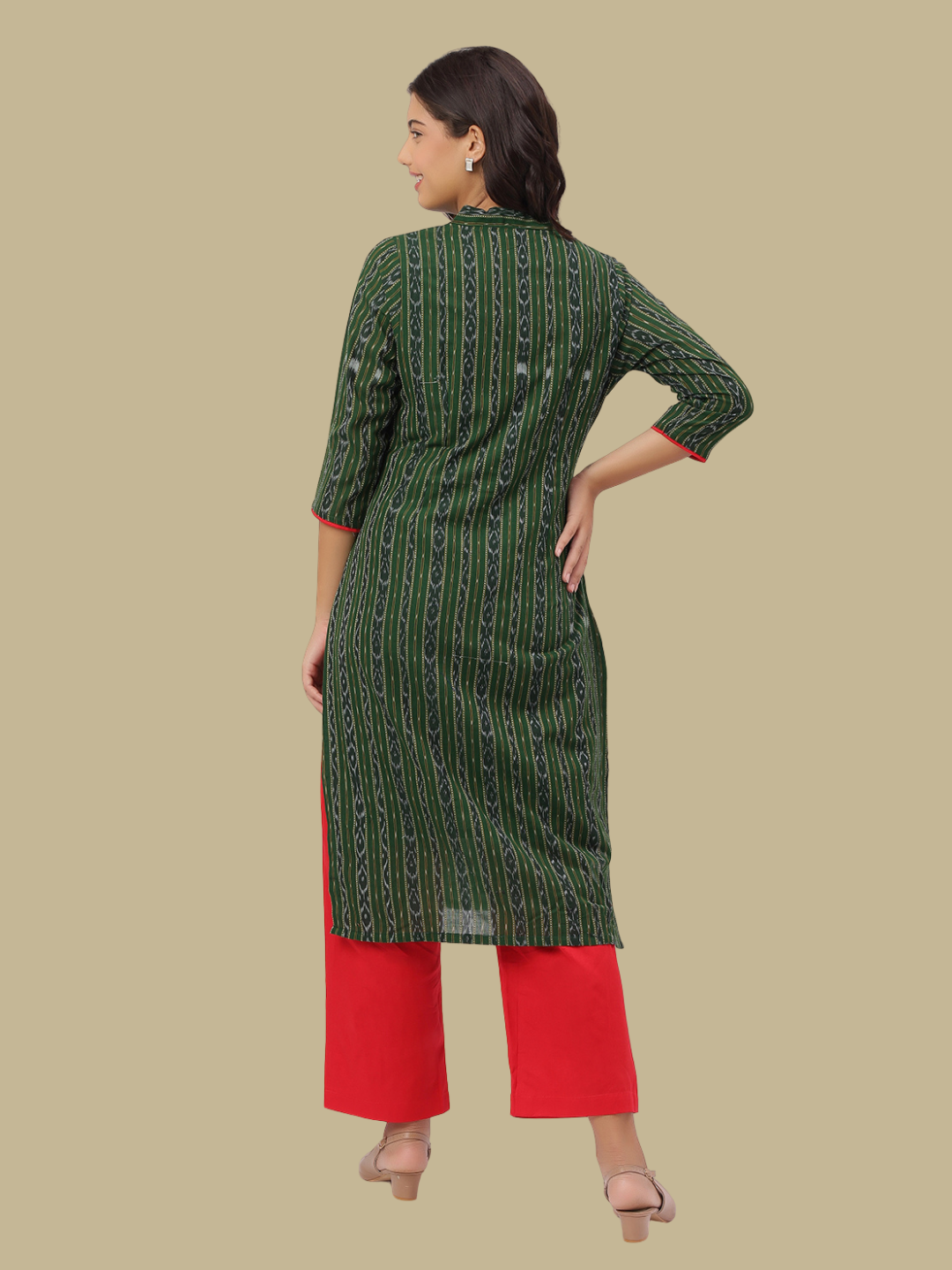 Handloom Sambalpuri Ikat Cotton Kurti and Pant Set