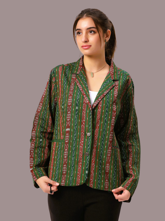 Handloom Sambalpuri Ikat Cotton Jacket