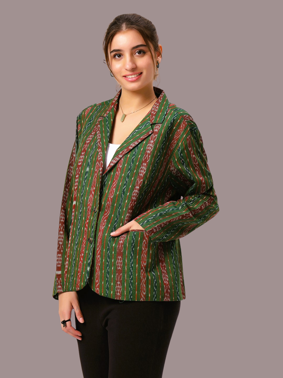 Handloom Sambalpuri Ikat Cotton Jacket