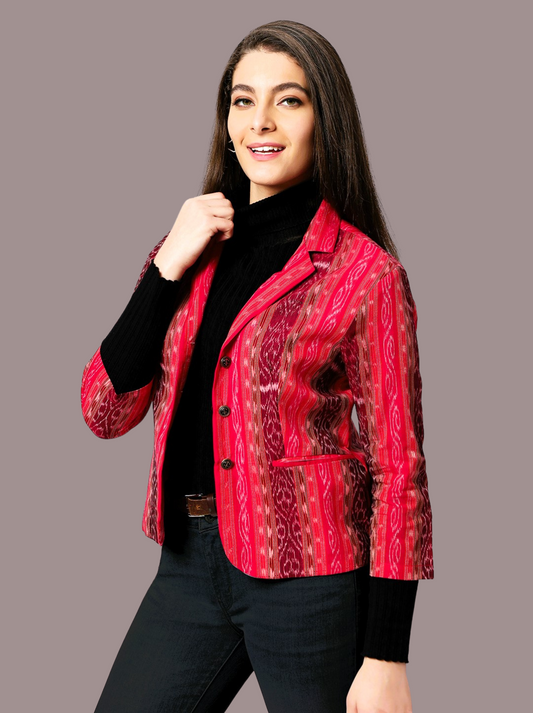 Handloom Sambalpuri Ikat Cotton Jacket