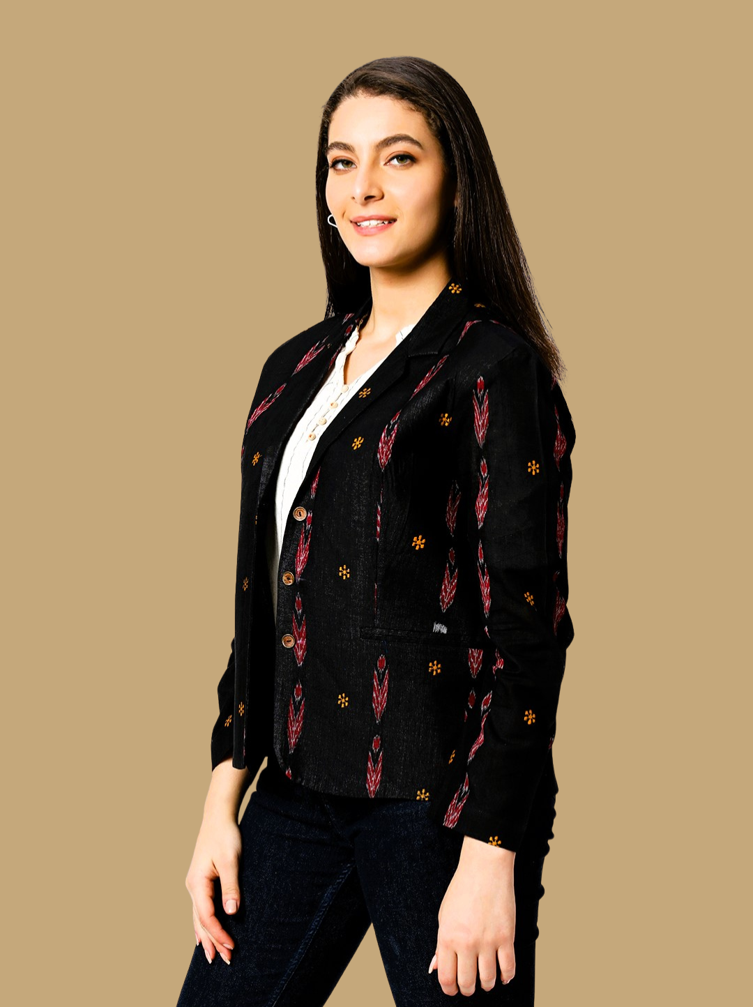 Handloom Sambalpuri Ikat Cotton Jacket