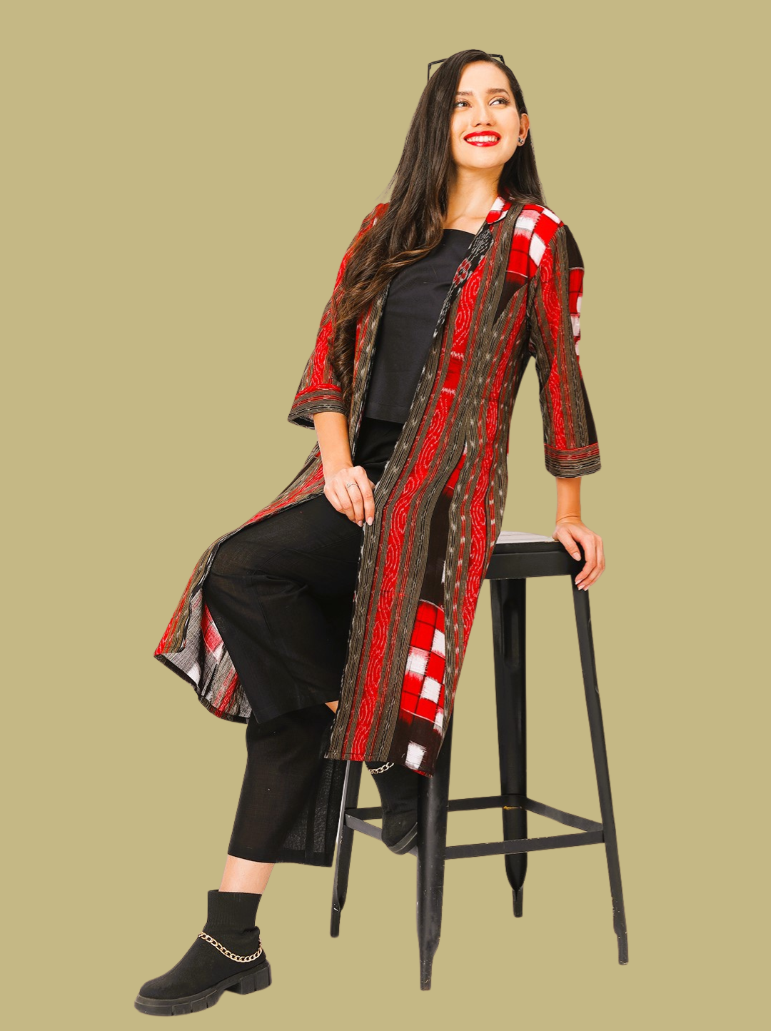 Iconic Handloom Sambalpuri Ikat Cotton Jacket
